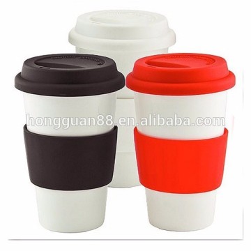 silicone coffee cup with lid/ rubber coffee cup lid/ cover