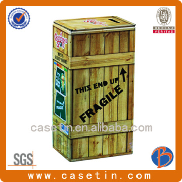 small rectangular tin containers/ rectangular metal containers /rectangular food containers