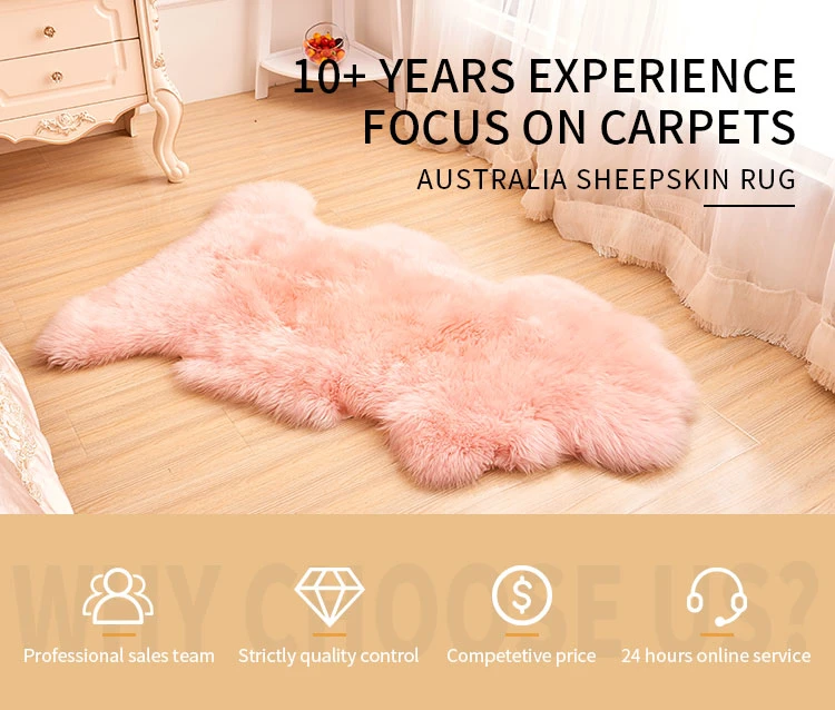 Real Sheep Fur Rug Lambskin Rug Carpet Real Sheep Fur Rug for Living Room Market for Japanese