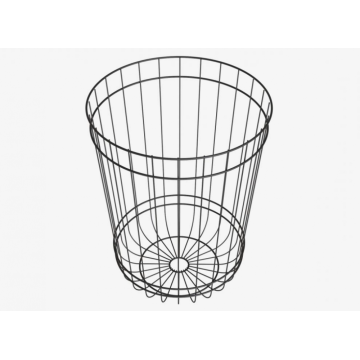 Bathroom Black Metal Storage Basket