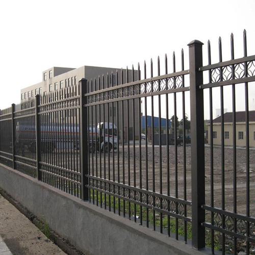 zinc steel fence pvc coated