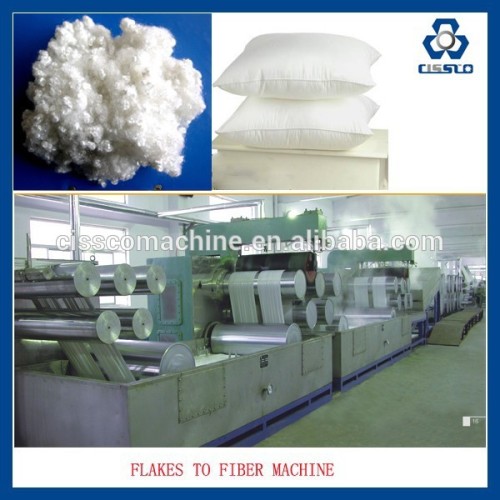 RECYCLED PET STAPLE FIBER YARN PRODUCTION MACHINERY, WASTE POLYESTER STAPLE FIBER YARN EXTRUSION LINE
