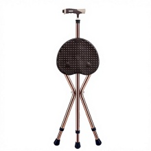 Lightweight Three Legged Cane with Seat
