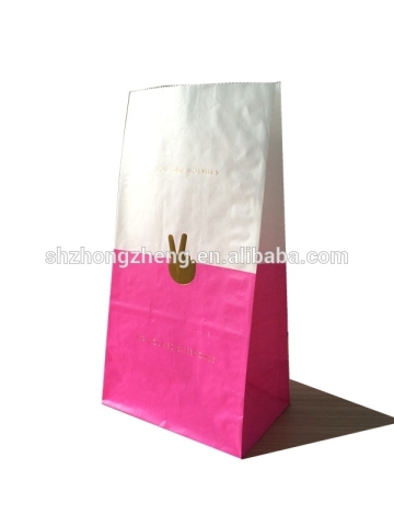 Hot stamping take way paper bag / paper carrier bag for food