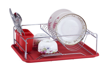 Chromed Dish Basket With Tray