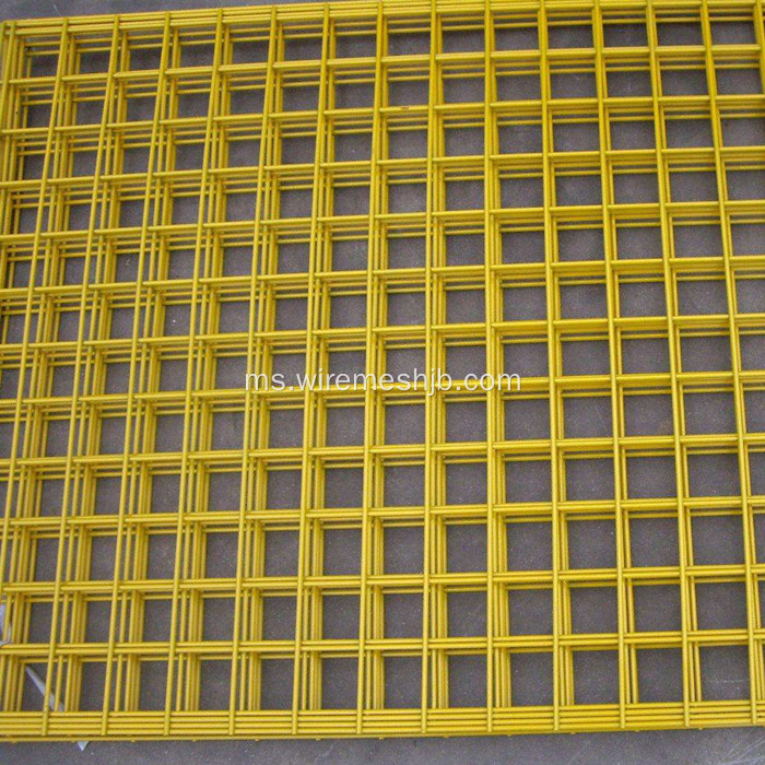 Warna Kuning PVC Bersalut Welded Wire Mesh Panels