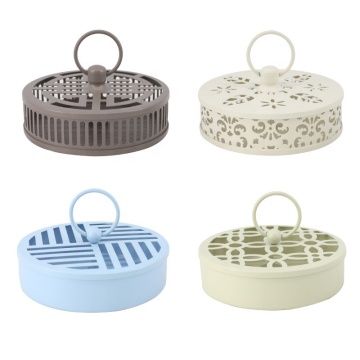 Portable Bronze Metal Incense Holder for Round Coils