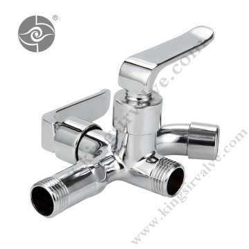 Chrome plated and polished faucet