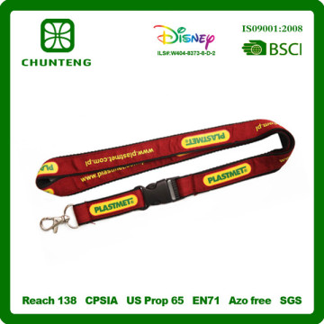 Facotry OEM plain woven lanyards