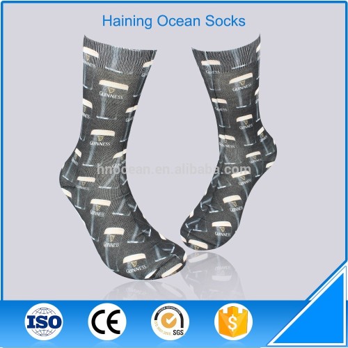 China sock factory black patterned dress socks