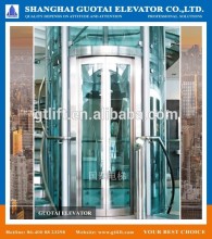 Circular glass elevator