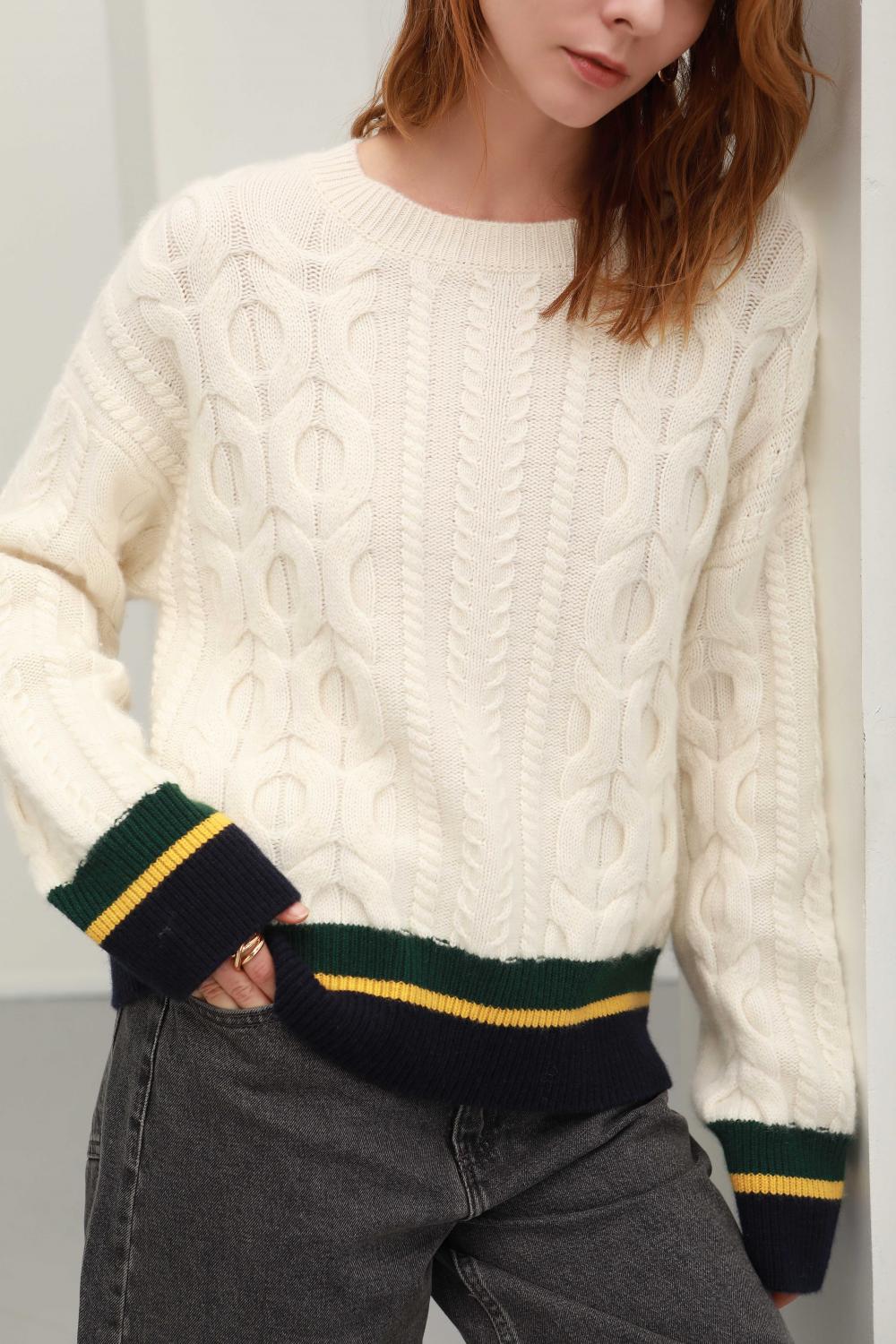 Loose cashmere jumper sweater for women