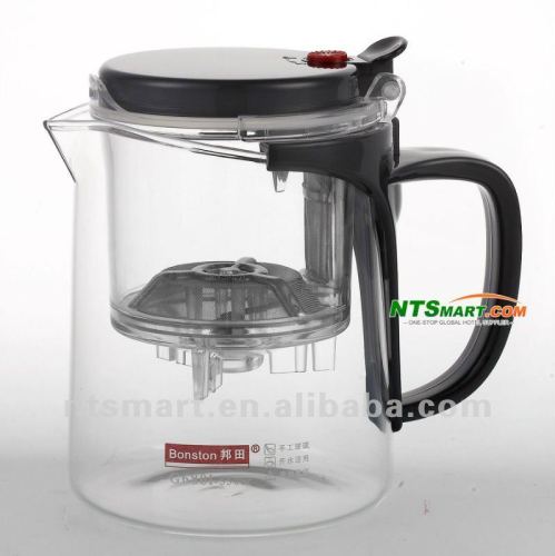 Borosilicate glass teapot with filter