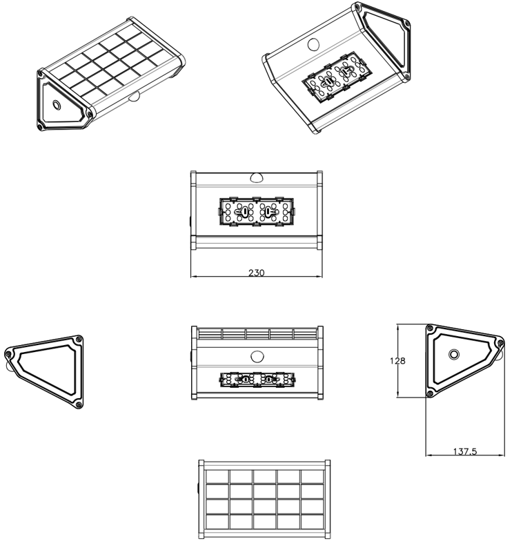 Solar wall light