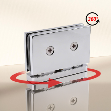 Solid Brass 360° Glass to Floor Pivot Hinges