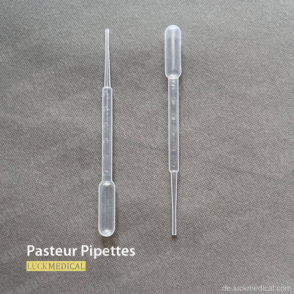 Pasteur -Pipette -Kunststoff -Abschluss