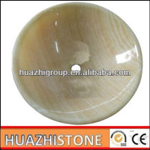 Sales promotion yellow onyx designer wash basin