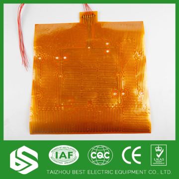 Low voltage flexible heater polyimide heaters film