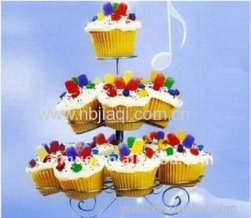 Metal Wire Cake Display Rack/19 Cup Wire Cake Rack?