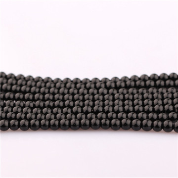 Alibaba wholesale high quality black jade/ Malaysia dyed jade round faceted smooth jade