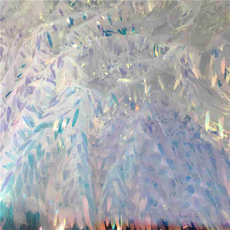 wholesale The New Dress high quality decoration leaf sequin fabric