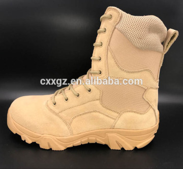 High quality khaki desert boots military army combat boots