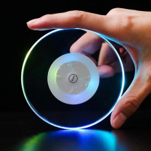 Colorful Acrylic LED Flushing Coasters for Table Decoration