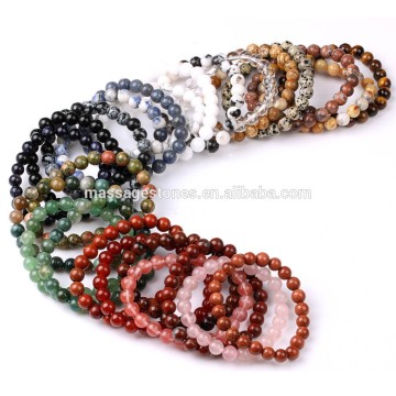 Wholesale 8mm loose stone bead chakra bracelet