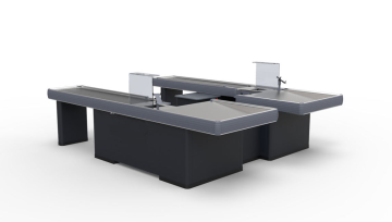 L Shape Check Counter for Supermarket