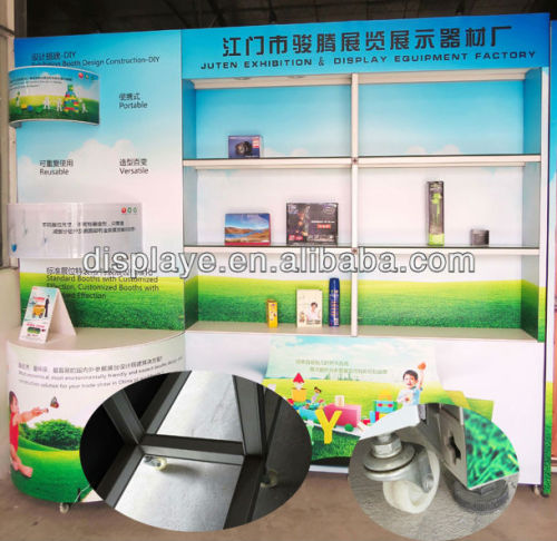 Portable Exhibition Display Stand with Wheels