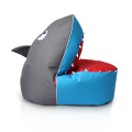 Blue Shark bean bag in 600D polyester fabric