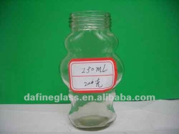 250ml unique honey glass jar