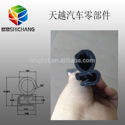 rubber compound seals/impact resistance decorative rubber seal strip/metaledge epdm profile