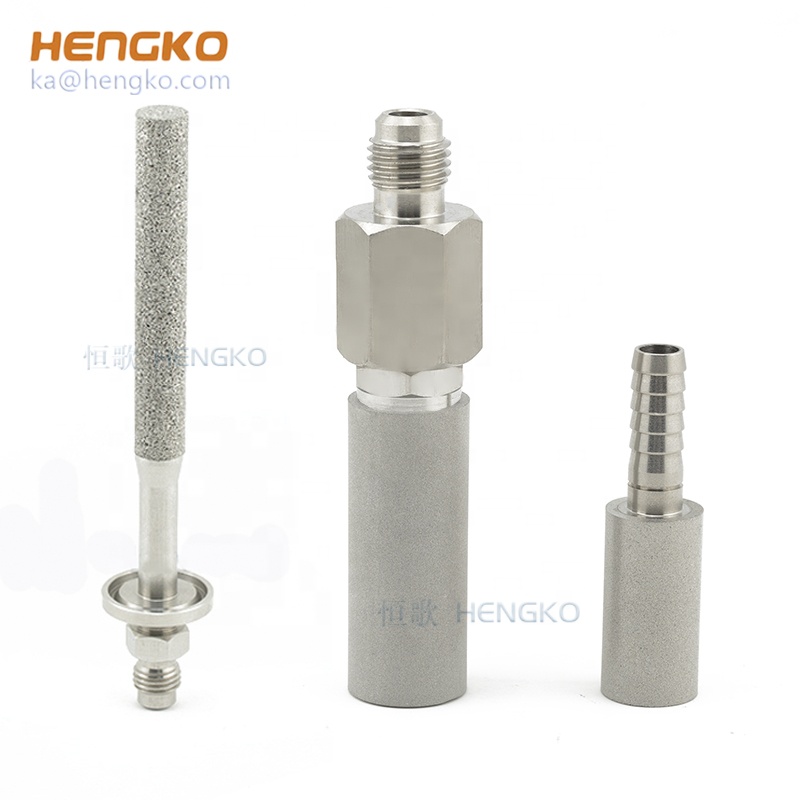 0.5 2 Micron 1/4" 1/8" barb nano bubble diffuser ozone aeration stone for home brewing