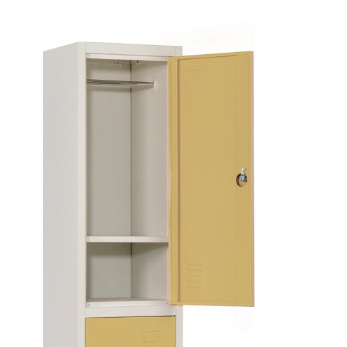 2 Tier Steel Locker Cabinet for Office