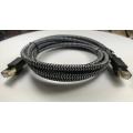 Gold-Nylon-geflochtenes Cat8-Internet-Lan-Patchkabel