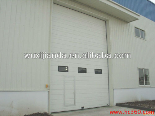 industrial soundproof security dock door with windows