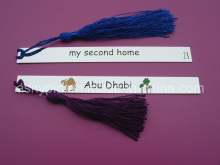 Saudi Arabia Brass Silver Bookmark with Tassels