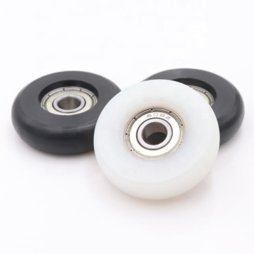 Nylon Rowing Seat Wheel - 8x42.3x12.2mm Plastic Pulley with 608ZZ Bearing for Sliding Door and Window