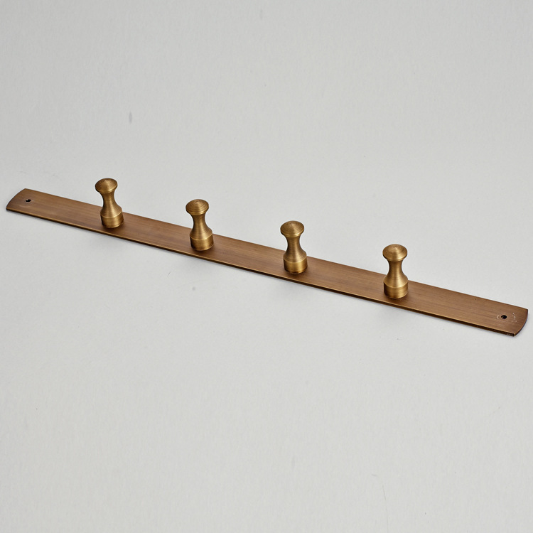 Brass vintage brass brushed row hook coat hook