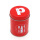 Red Round Small Tin Box