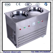 Double Pan Fry Ice Cream Machine