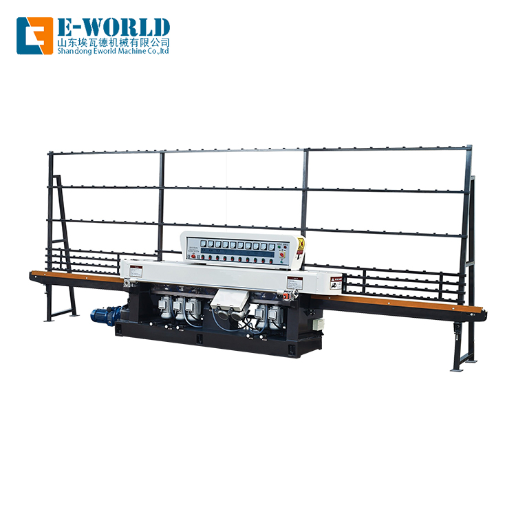 Multi-function 5 motors Straight Line Glass Edging Machine