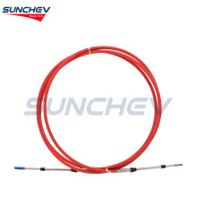 SUNCHEV Boat Throttle Control Cable 9 Feet(Red) For Universal Outboard Motor Boat Engine
