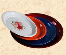 customized flowered painted enamel basin