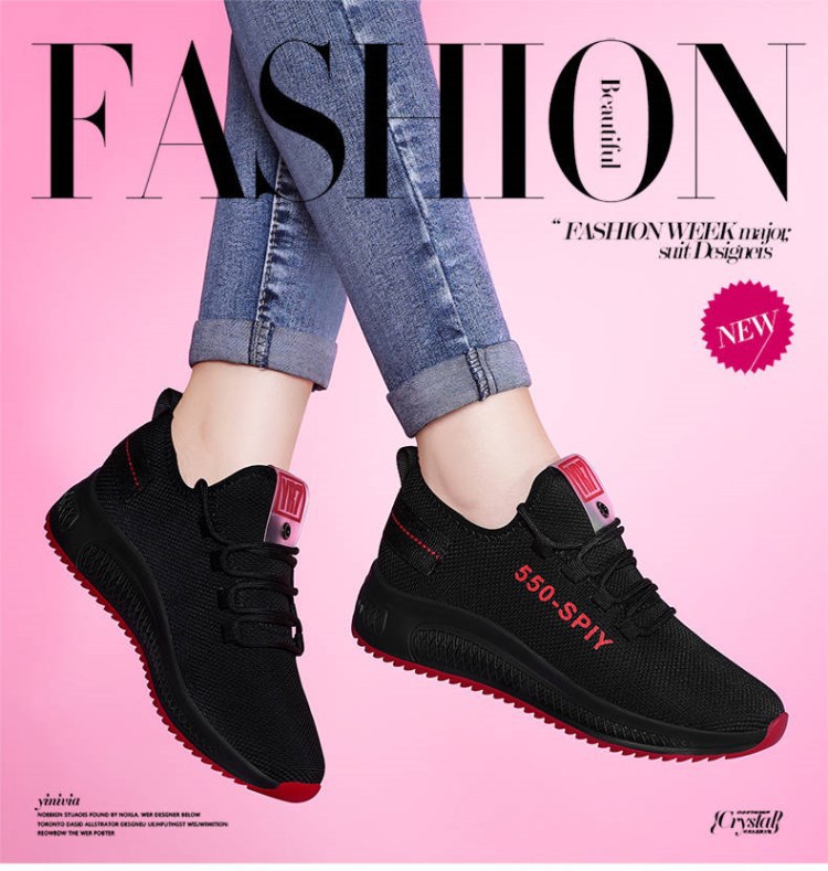 New Products to Sell Latest Flat Shoes for Women Cheap Price Light Sport Shoes