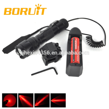 BORUIT Powerful RED Flashlight RED LED Flashlight for Animal Hunting