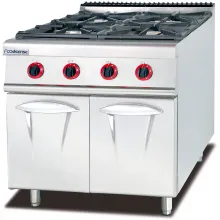 Professional Luxury Kitchen Electrial Equipment Gas Range with 4-Burner Cabinet
