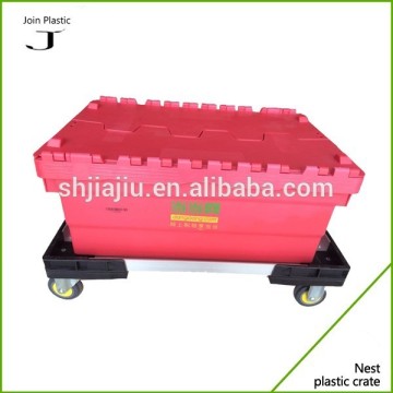 Nesting plastic chemical container