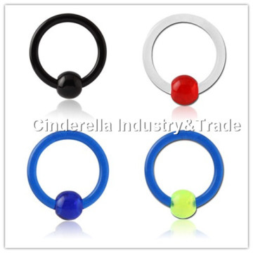 UV Acrylic Colored Ball Closure Ring